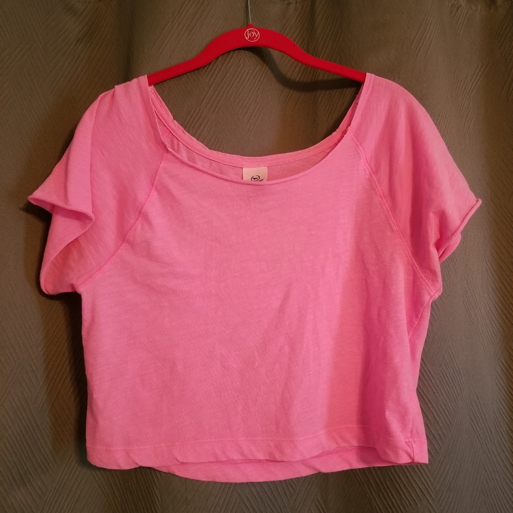 VS Pink off the shoulder crop tops set size S